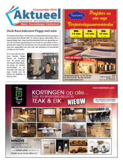 Editie Ninove - 12/11/2014 (week 46)