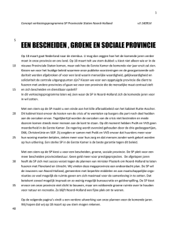 EEN BESCHEIDEN , GROENE EN SOCIALE