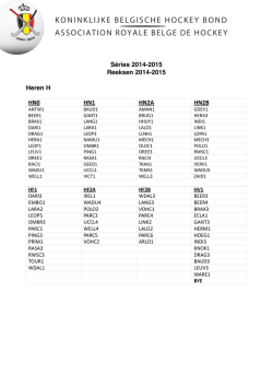 Reeksen 2014-2015