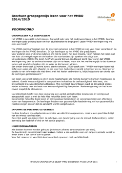 Groepsgewijs lezen VMBO