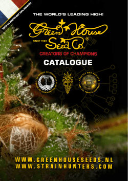 CATALOGUE - Green House Seeds