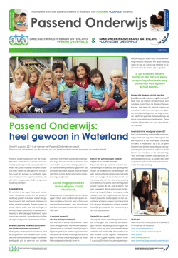 Informatiekrant Passend Onderwijs