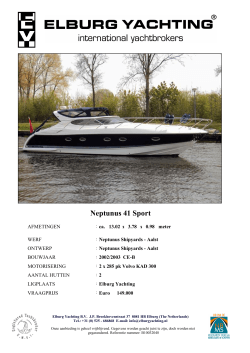 Neptunus 41 Sport - Elburg Yachting
