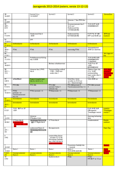 Jaaragenda 2013-2014 (extern, versie 13-12-13)