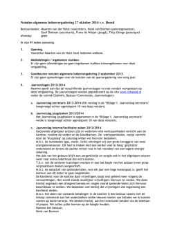 Jaarverslag 2014 - Voetbalvereniging Beesd