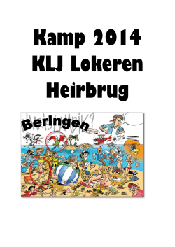 Kampboekje 2014 - KLJ Lokeren