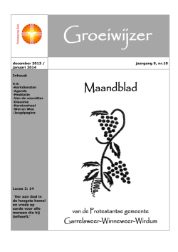 Groeiwijzer - Protestantse Gemeente Garrelsweer