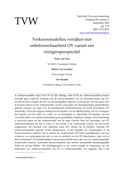 download dit artikel - Tijdschrift Vervoerswetenschap