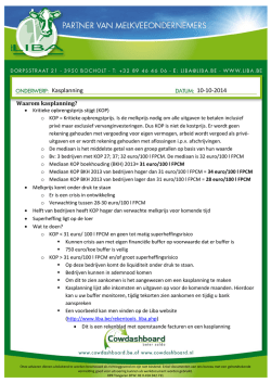 Kasplanning 10-10-2014