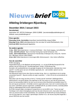 Lees verder - PCOB Driebergen
