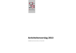 Activiteitenverslag 2013 [ PDF, 18,57 MB]