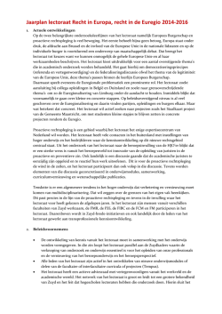 Jaarplan 2014-2016
