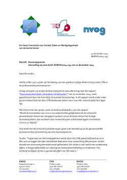 KNVG CSO NVOG JB/MVE/2014.235 Betreft: Doorsneepremie