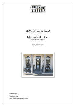 Brochure Vergaderingen