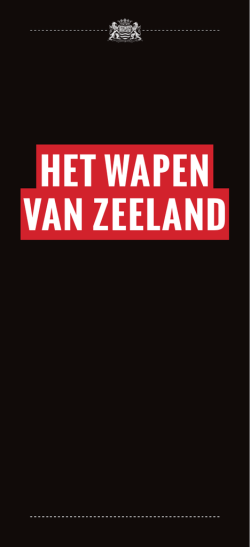 HET WAPEN VAN ZEELAND