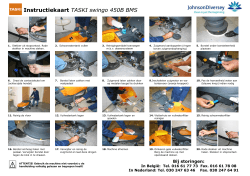 Instructiekaart TASKI swingo 450B BMS