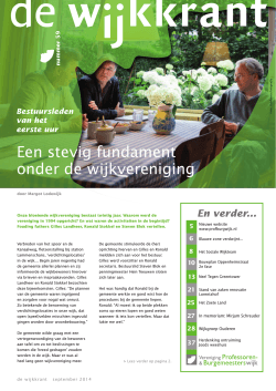 PDF Wijkkrant september 2014 - Vereniging Professoren