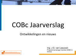 Presentatie Joop van Leeuwen, voorzitter COBc