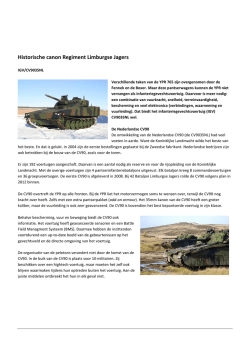 Historische canon Regiment Limburgse Jagers