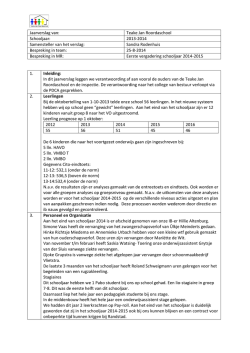 Jaarverslag 2013-2014 deel 1
