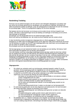 Handreiking Toelating - Bonifatiusschool Woudsend