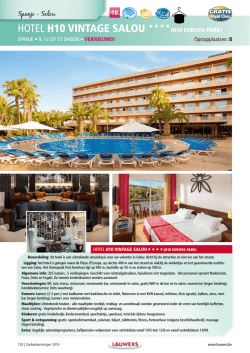 HOTEL H10 VINTAGE SALOU