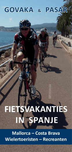 Fietsen in het voorjaar 2015 in Spanje