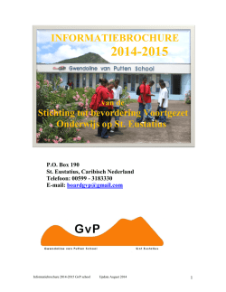 INFORMATIEBROCHURE - Gwendoline van Putten School