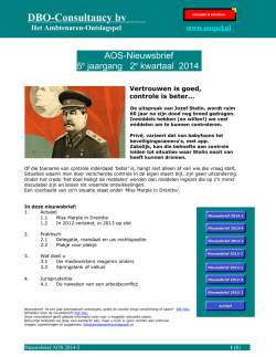 Nieuwsbrief Ambtenarenontslagspel - Het Ambtenaren