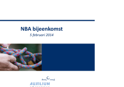 In 10 stappen een voldoende bij de toetsing NBA