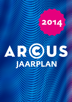 Jaarplan 2014 - Arcus College