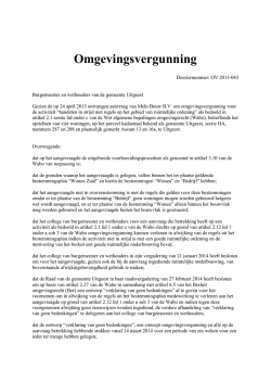 Omgevingsvergunning Assum 13 en 16a