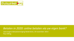 Betalen in 2020 - Betaalvereniging Nederland