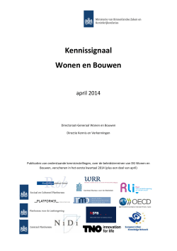 "Kennissignaal Wonen en Bouwen 2014" PDF