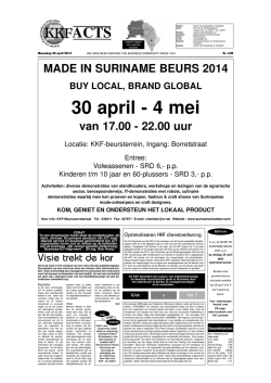 Editie 640 d.d. maandag 28 april 2014