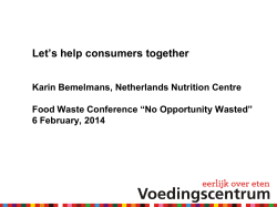 The Netherlands Nutrition Centre