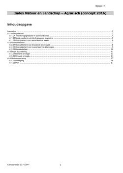 Concept Index Agrarisch beheerjaar 2016 – versie 11 december 2014