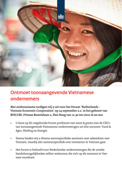 Ontmoet toonaangevende Vietnamese ondernemers