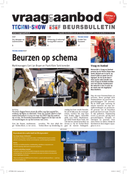 Beurzen op schema - Techni-Show