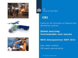 Global sourcing: Voorwaarden voor succes