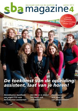 Download SBA Magazine 4, winter 2013