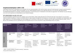 Implementatieplan LOB in VO