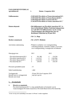 FAILLISSEMENTSVERSLAG (gecombineerd) 1