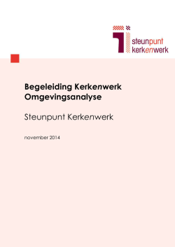 Informatiepakket BKW-Omgevingsanalyse