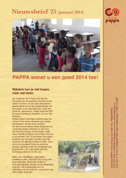 Nieuwsbrief 25 - Stichting PAPPA