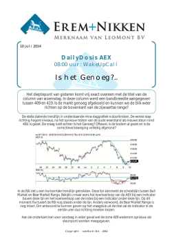 Is het Genoeg?.. - ABN AMRO Markets