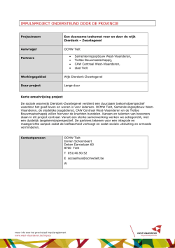 duurzame toekomst door een voor de wijk Dierdonk