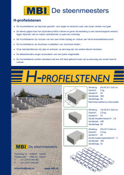 H-PROFIELSTENEN H-PROFIELSTENEN