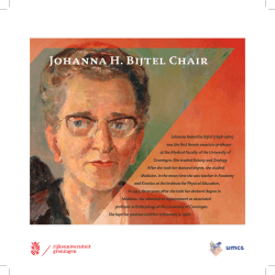 Johanna H. Bijtel Chair - University of Southampton