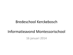 Bredeschool Kerckebosch - Montessorischool Zeist